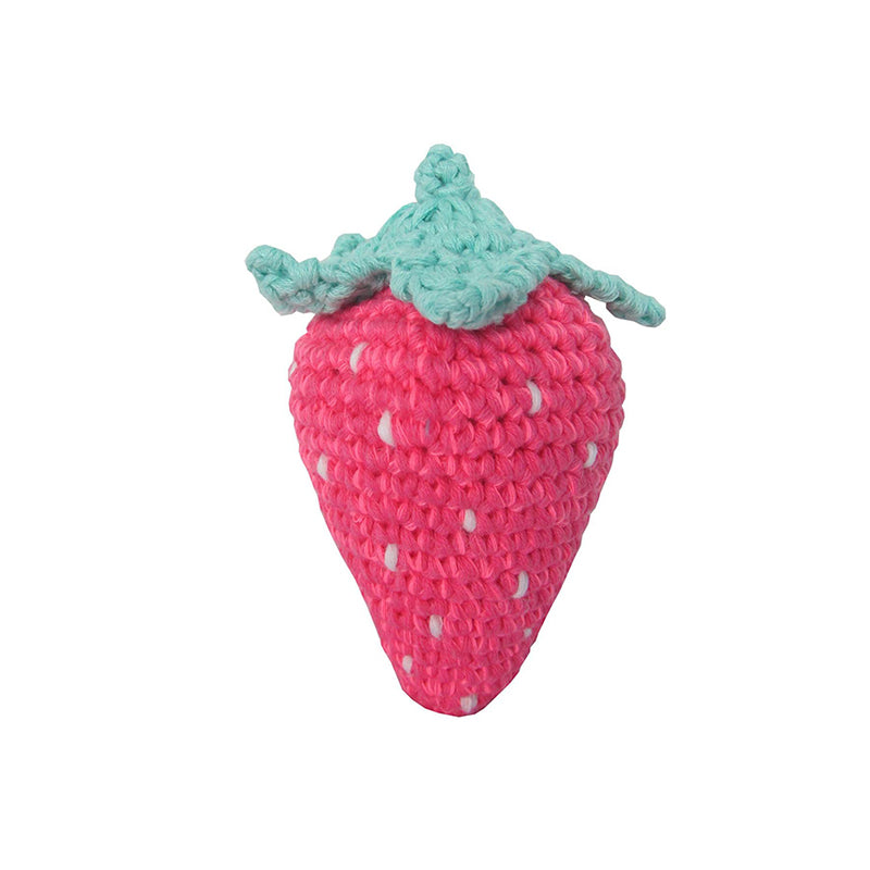 Albetta Crochet Strawberry Rattle