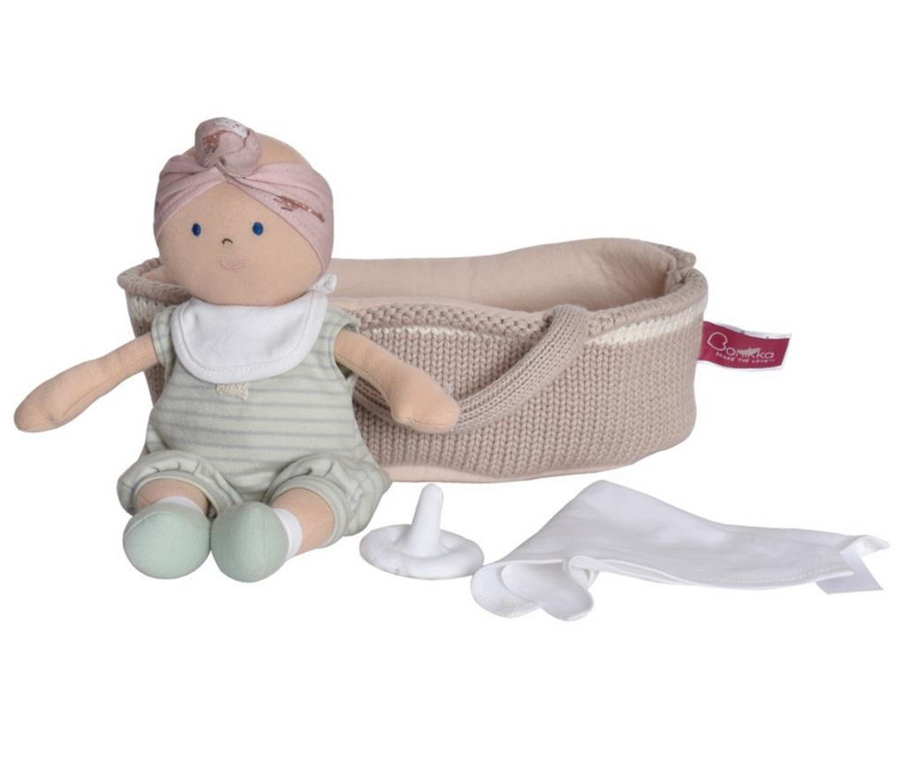 Bonikka Baby Doll with Carry Cot & Accessories - Personalised