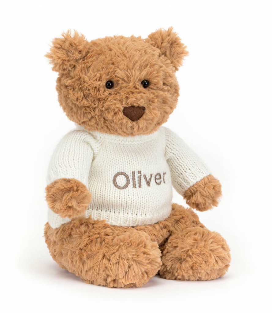 Jellycat Bartholomew Bear Personalised Jumper