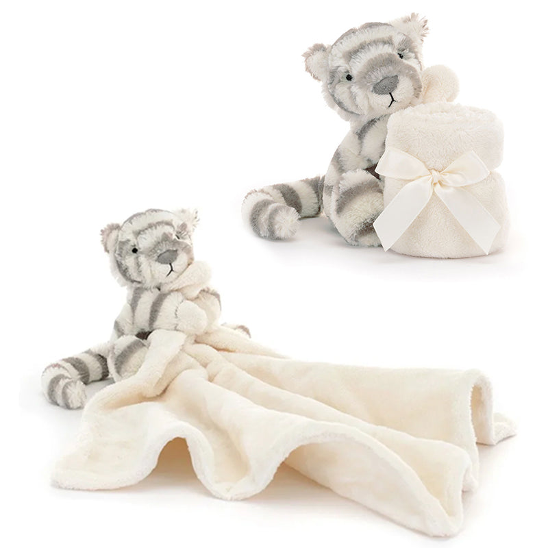 Jellycat Bashful Snow Tiger Soother - personalised