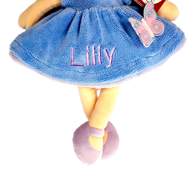 Bonikka Butterfly Kids Blue lavender Doll Personalised Girl Gift