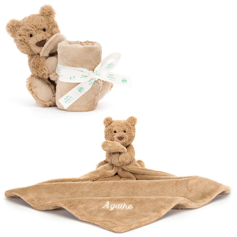 Jellycat Bartholomew Bear Soother - personalised