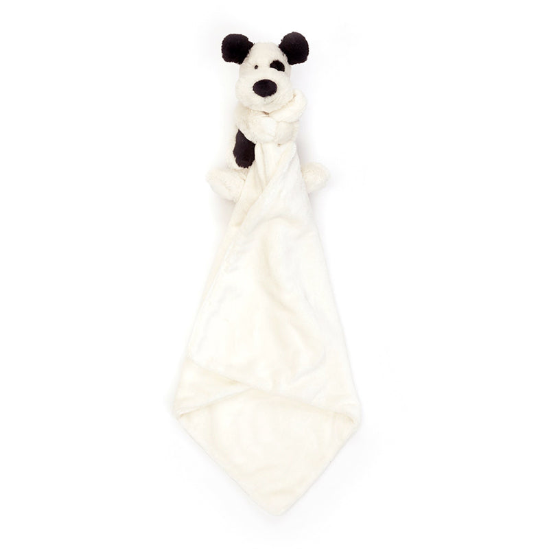 Jellycat Bashful Black & Cream Puppy Soother - Personalised