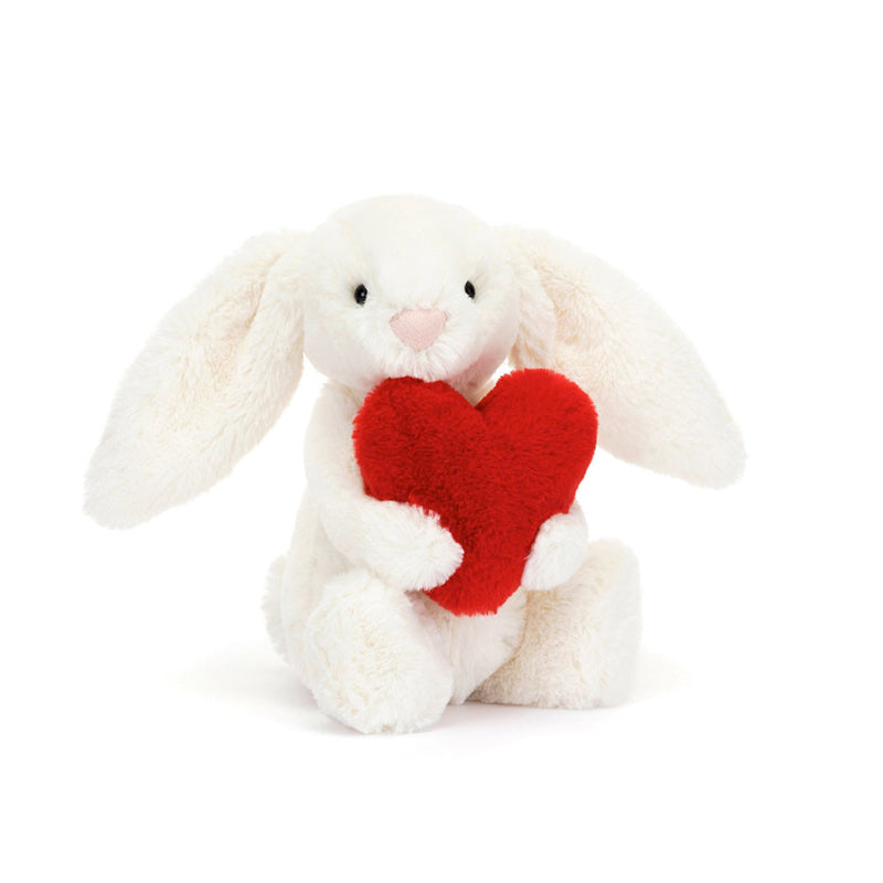 Jellycat Bashful Red Love Heart Bunny Little