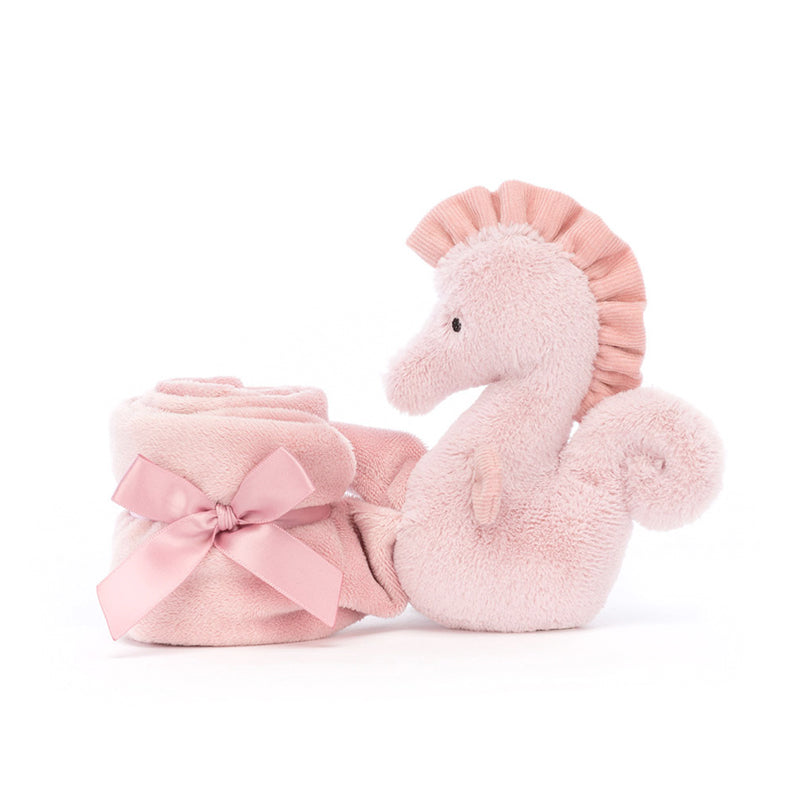 Jellycat Seahorse Personalised Baby Comfort Soother Blanket