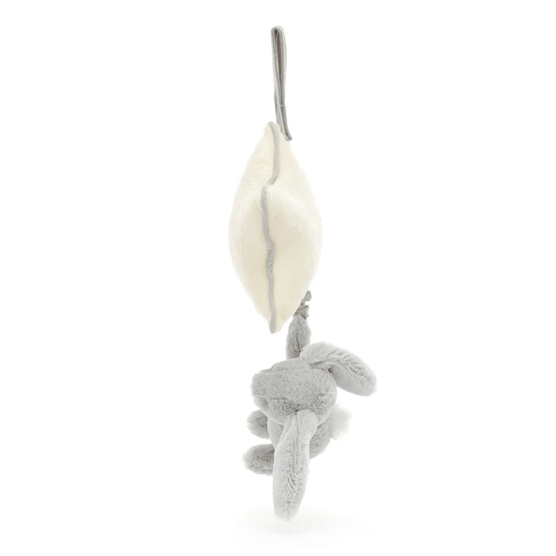 Jellycat Bashful Silver Bunny Star Musical Pull