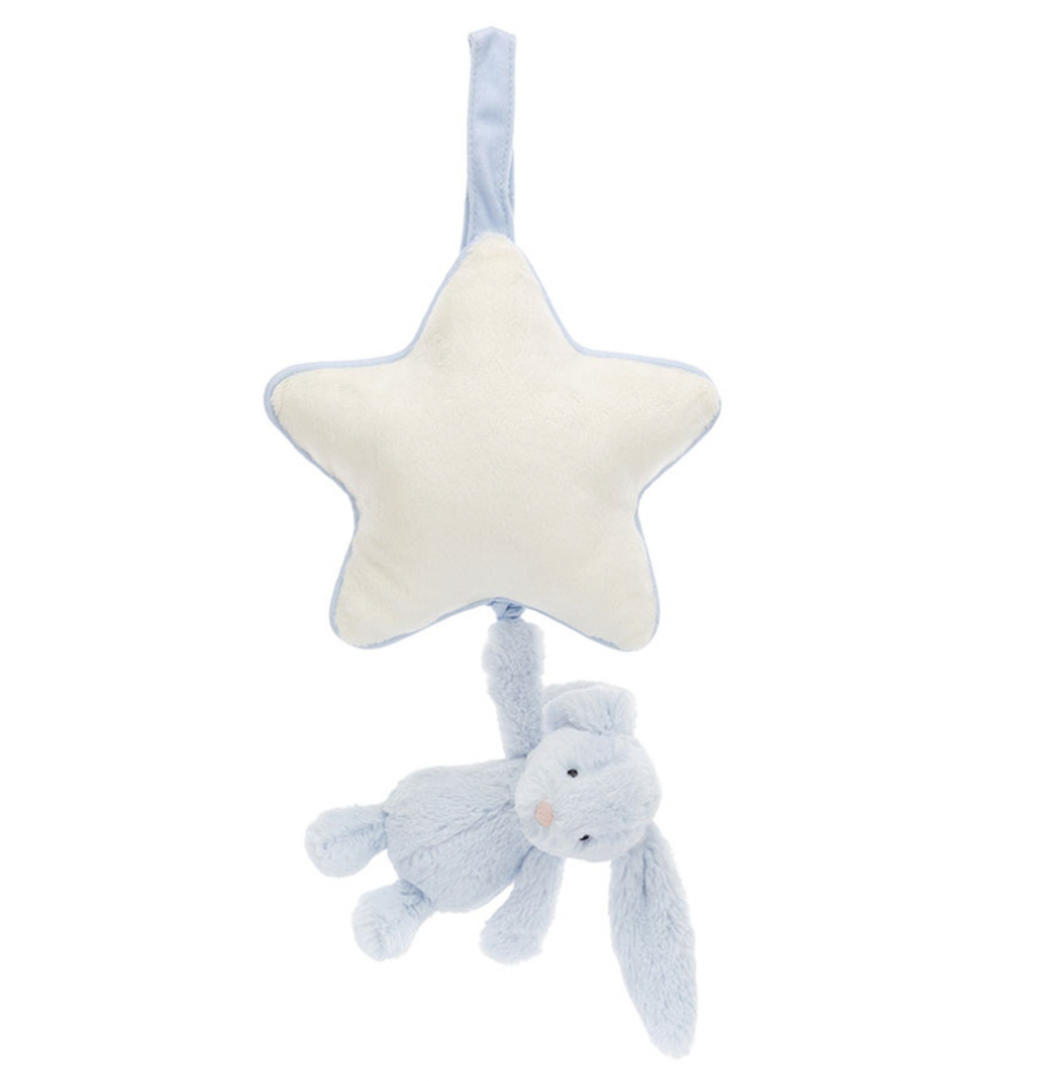 Jellycat Bashful Blue Bunny Star Musical Pull