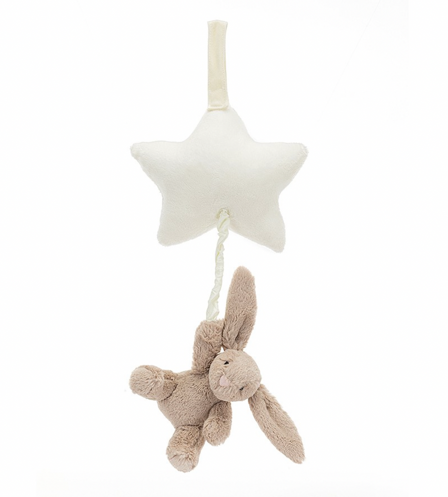 Jellycat Bashful Beige Bunny Star Musical Pull