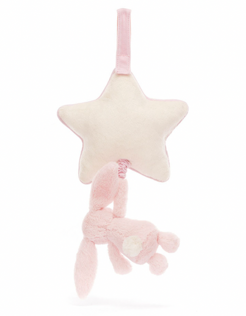 Jellycat Bashful Bunny Musical Pull Baby Pink