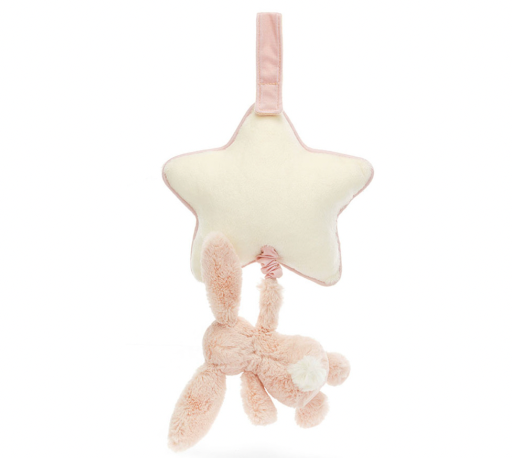 Jellycat Bashful Bunny Musical Pull Blush