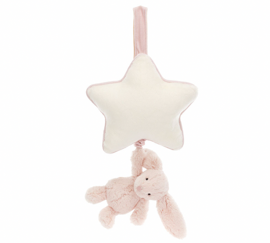 Jellycat Bashful Bunny Musical Pull Blush