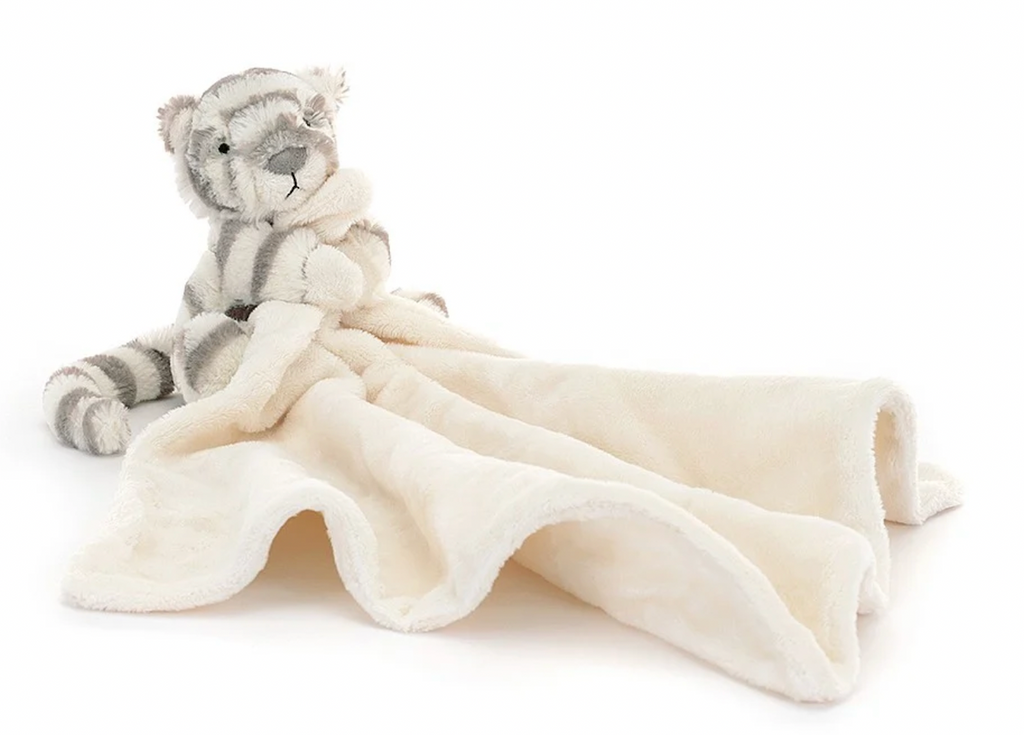 Jellycat Bashful Snow Tiger Soother - personalised