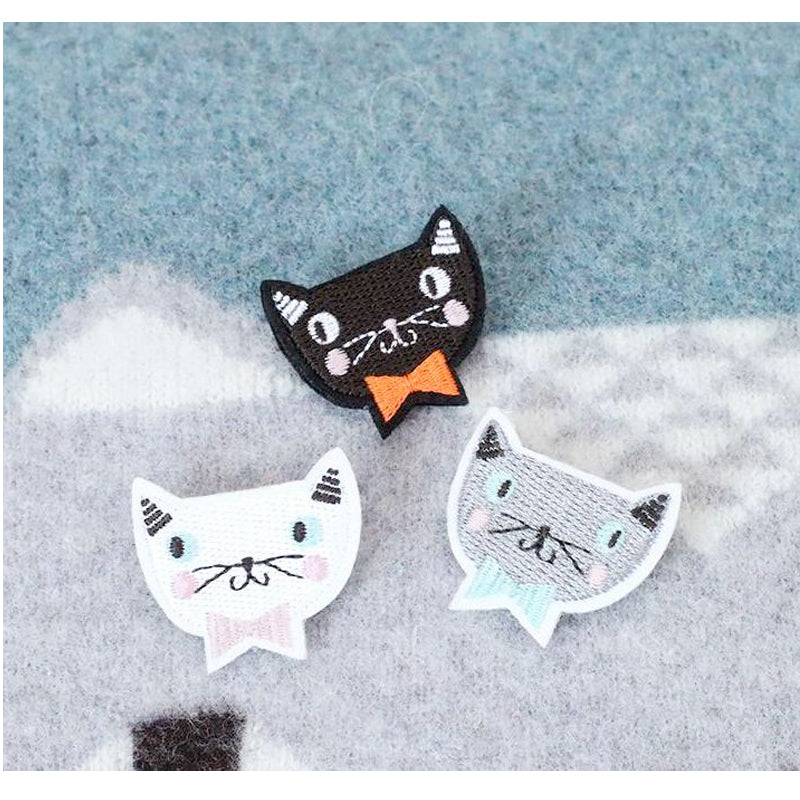 Meri Meri Embroidered Cat Brooches