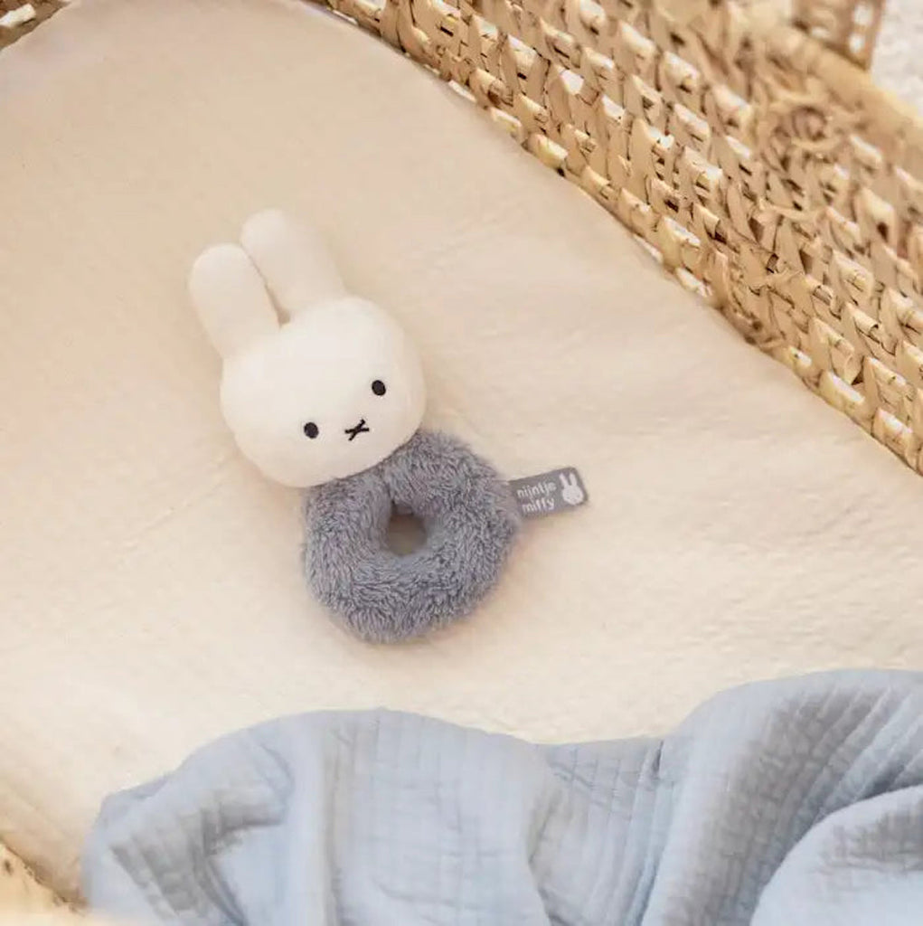 Miffy Rattle Fluffy - Blue
