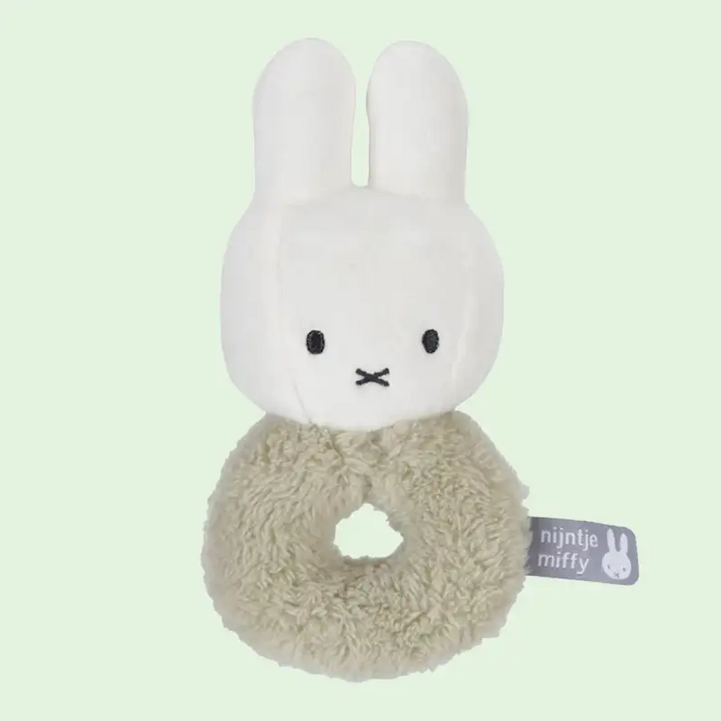 Miffy Rattle Fluffy - Green