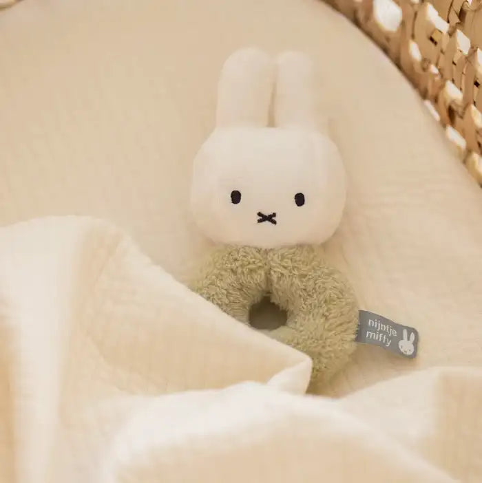 Miffy Rattle Fluffy - Green