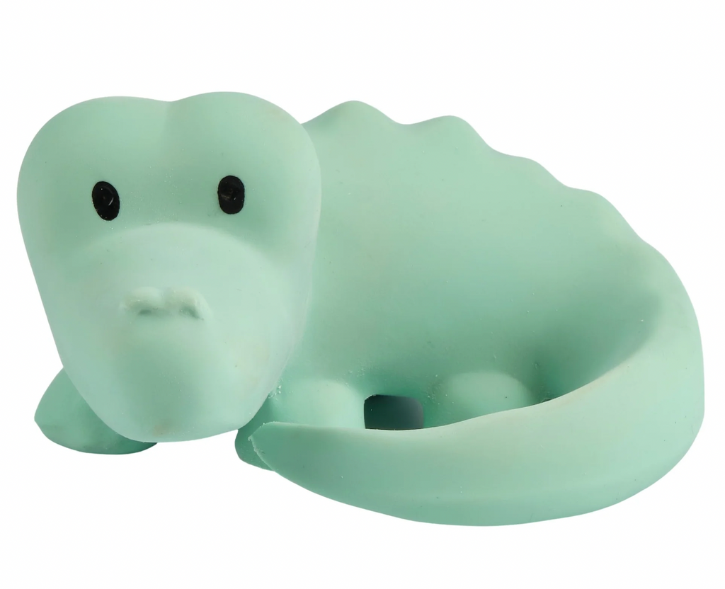 Tikiri Organic Safari Crocodile Teether Rattle Bath Toy