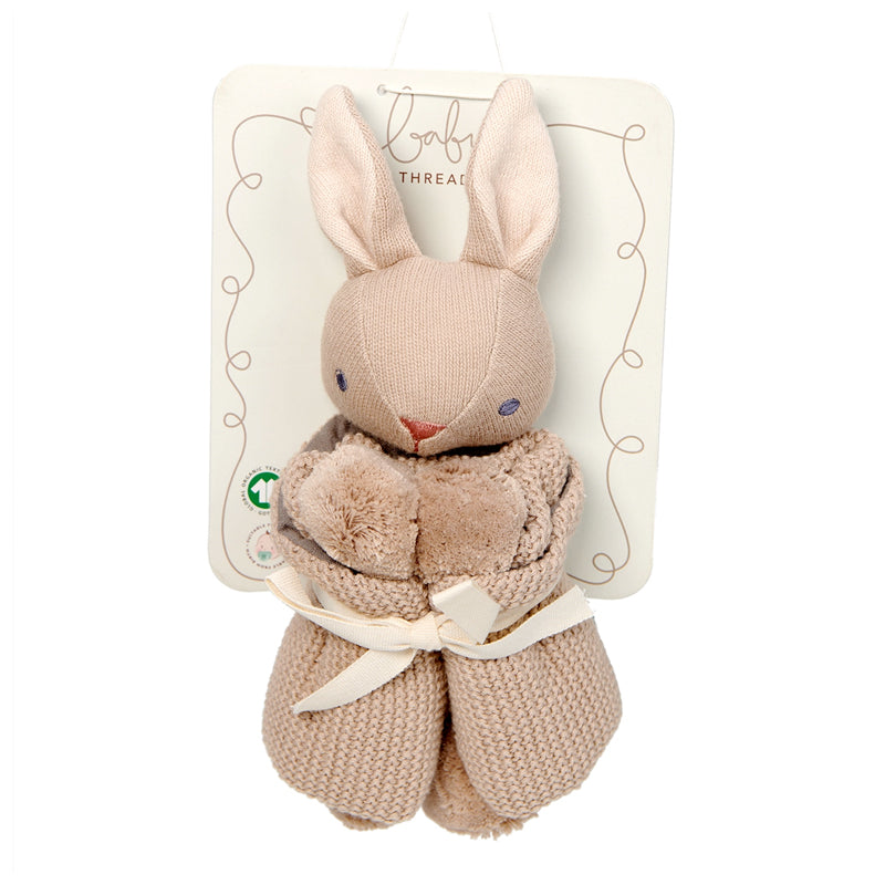 Baby Threads Taupe Bunny Comforter