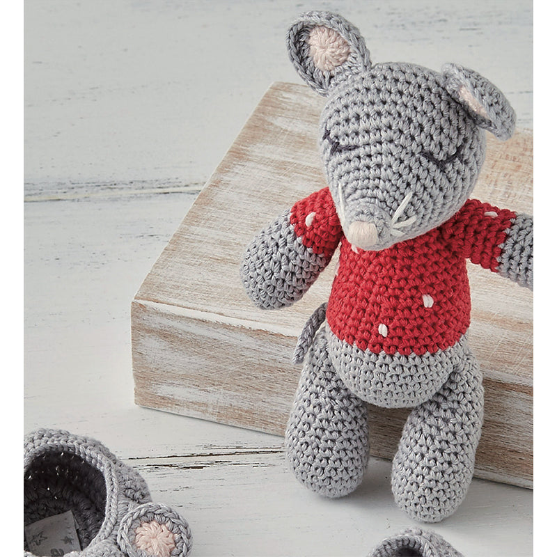 Albetta Crochet Mabel Mouse Rattle