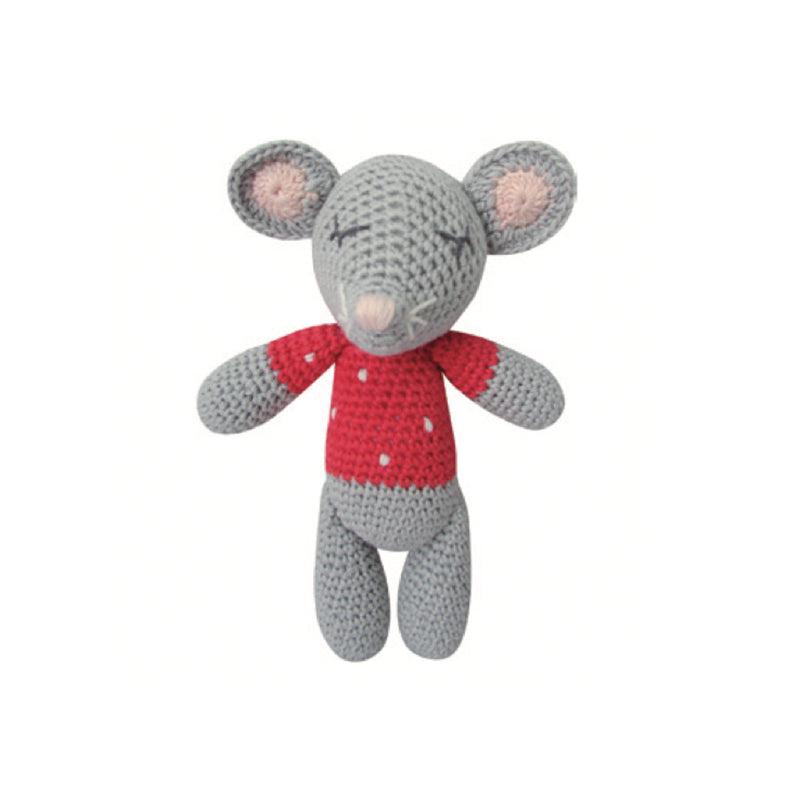 Albetta Crochet Mabel Mouse Rattle