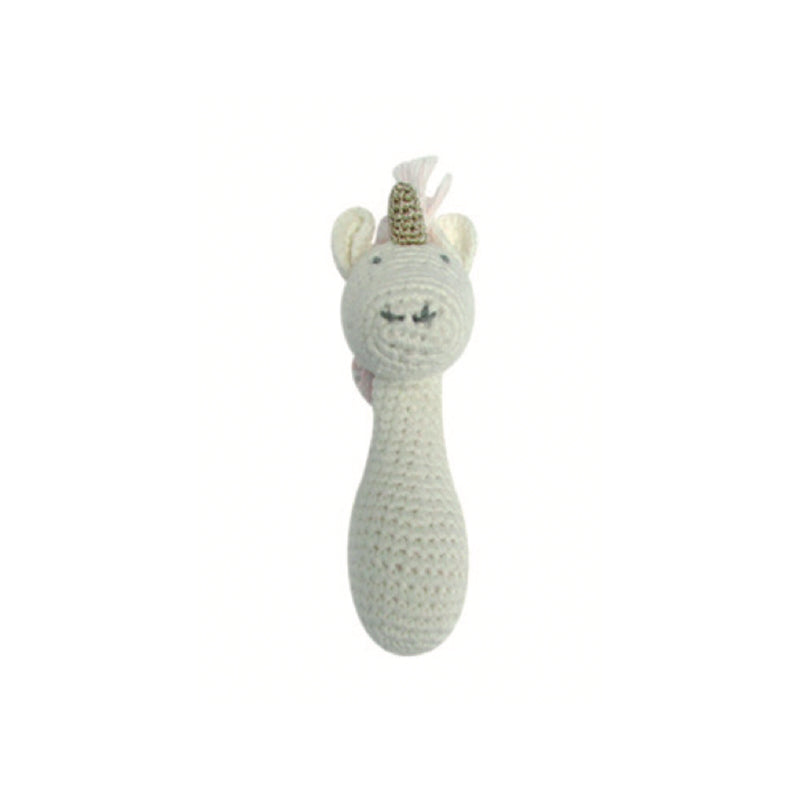 Albetta Crochet Unicorn Stick Rattle