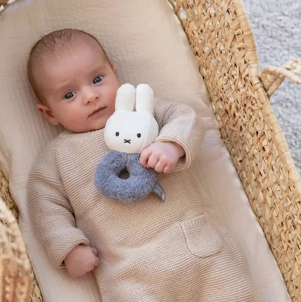 Miffy Rattle Fluffy - Blue