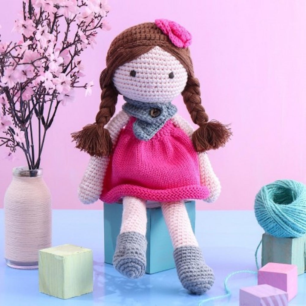 Ava Handmade Crochet Rag Doll