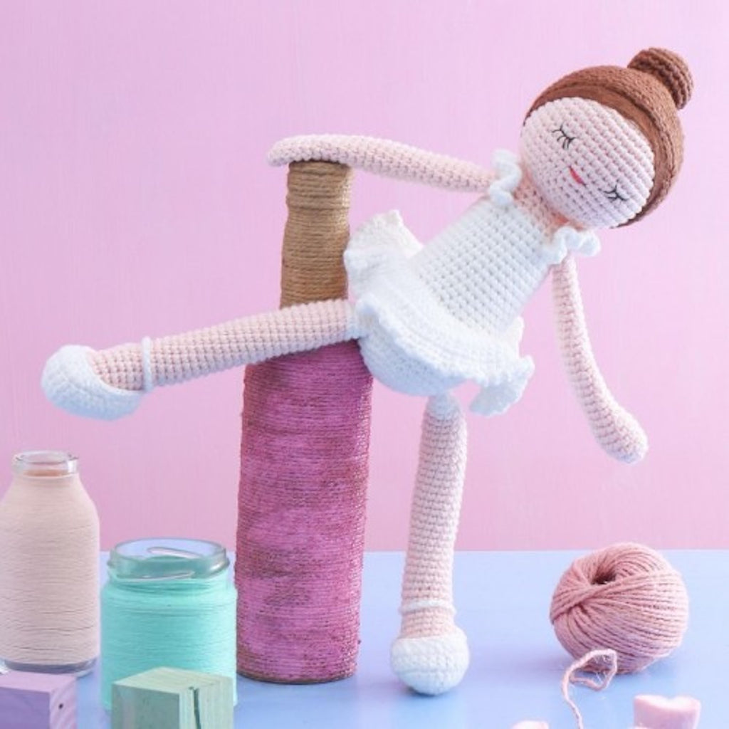 Ballerina Willow Handmade Crochet Rag Doll