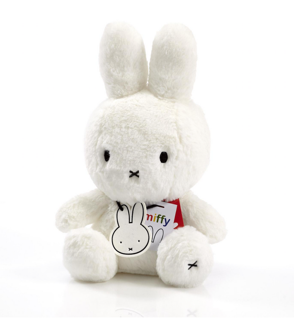 Just Miffy is an adorable cuddly soft toy based on the classic cute white bunny created by the late Dick Bruna