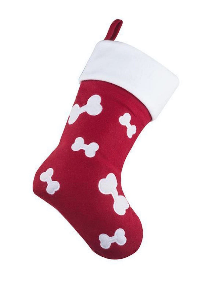 Cat / Dog Appliquéd Christmas Stocking - Personalised