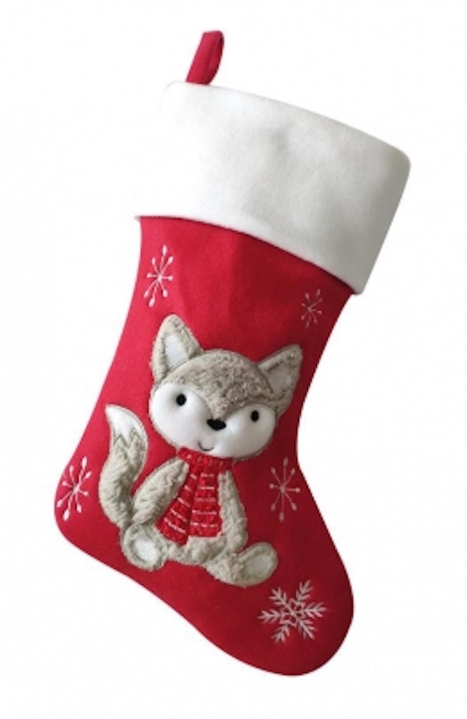 Fox Deluxe Christmas Stocking - Personalised