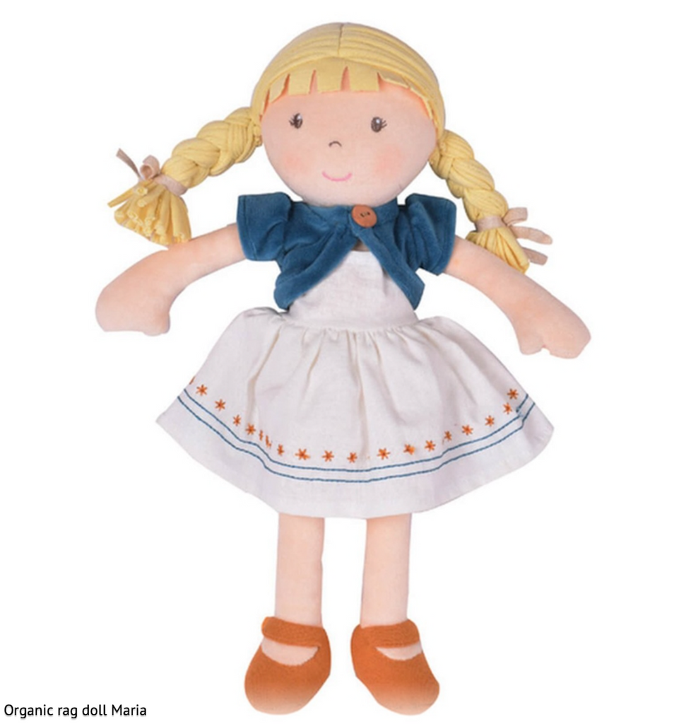 Organic Rag Doll Lily - Can be Personalised