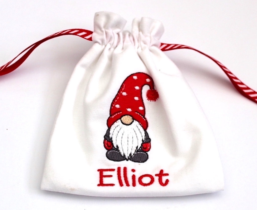 Gnome Drawstring Gift Bag