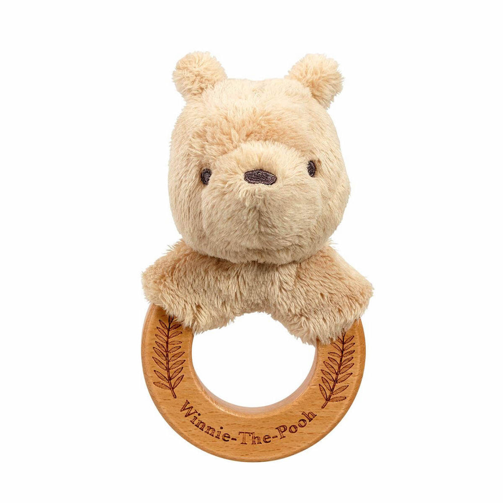 Pooh Always and Forever Wooden Ring Rattle