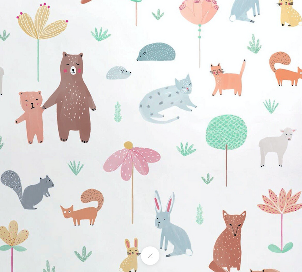 Woodland Spring Animal Gift Wrap