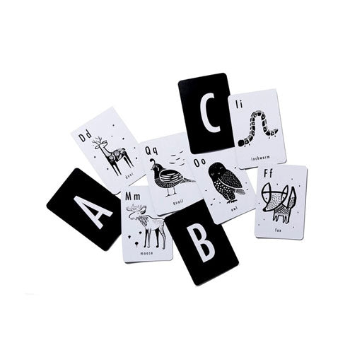 cards displayed for the Wee Gallery Animal Alphabet Cards