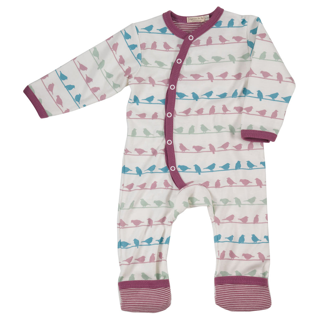 A superb quality Bird Multi Silhouette Romper from Pigeon Organics: