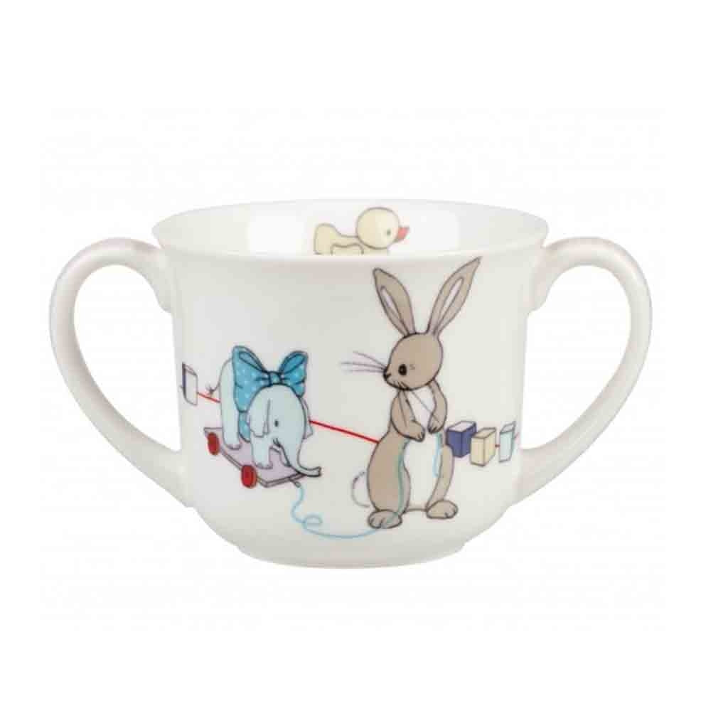 Boo & Friends is a  2 piece 100% Fine China breakfast with a Poppet Mug displayed