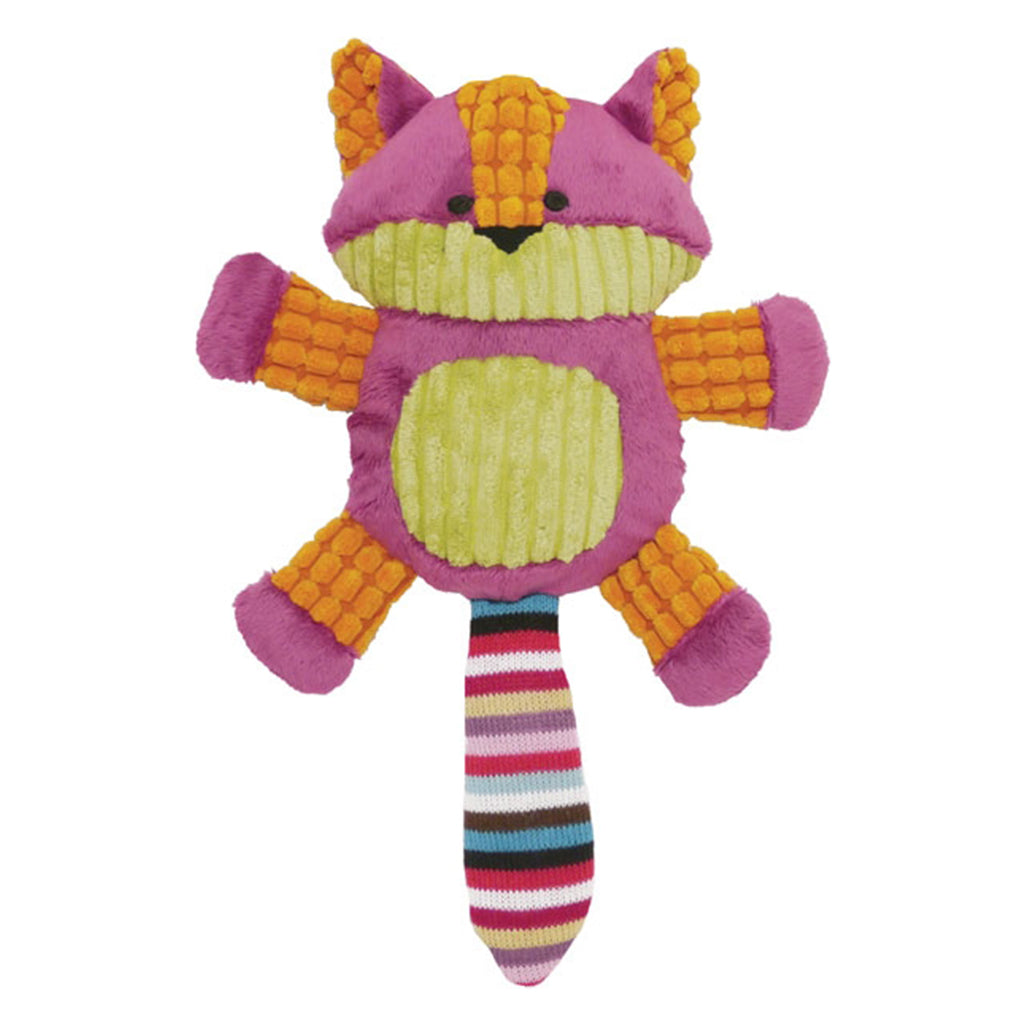 Chubleez Charlie is a brightly coloured, multi-textured soft dog toy designed for indoor playtime and cuddles.