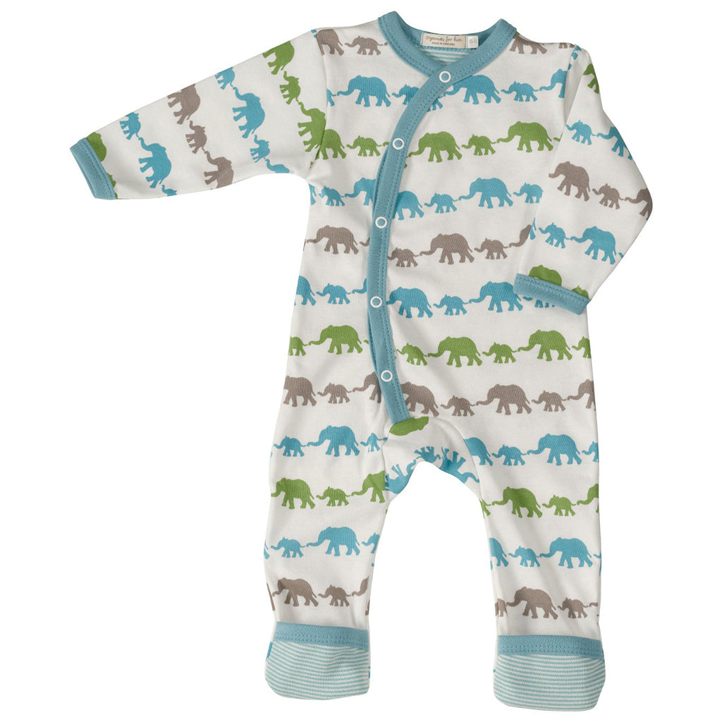 A superb quality Elephant romper from Pigeon Organics: