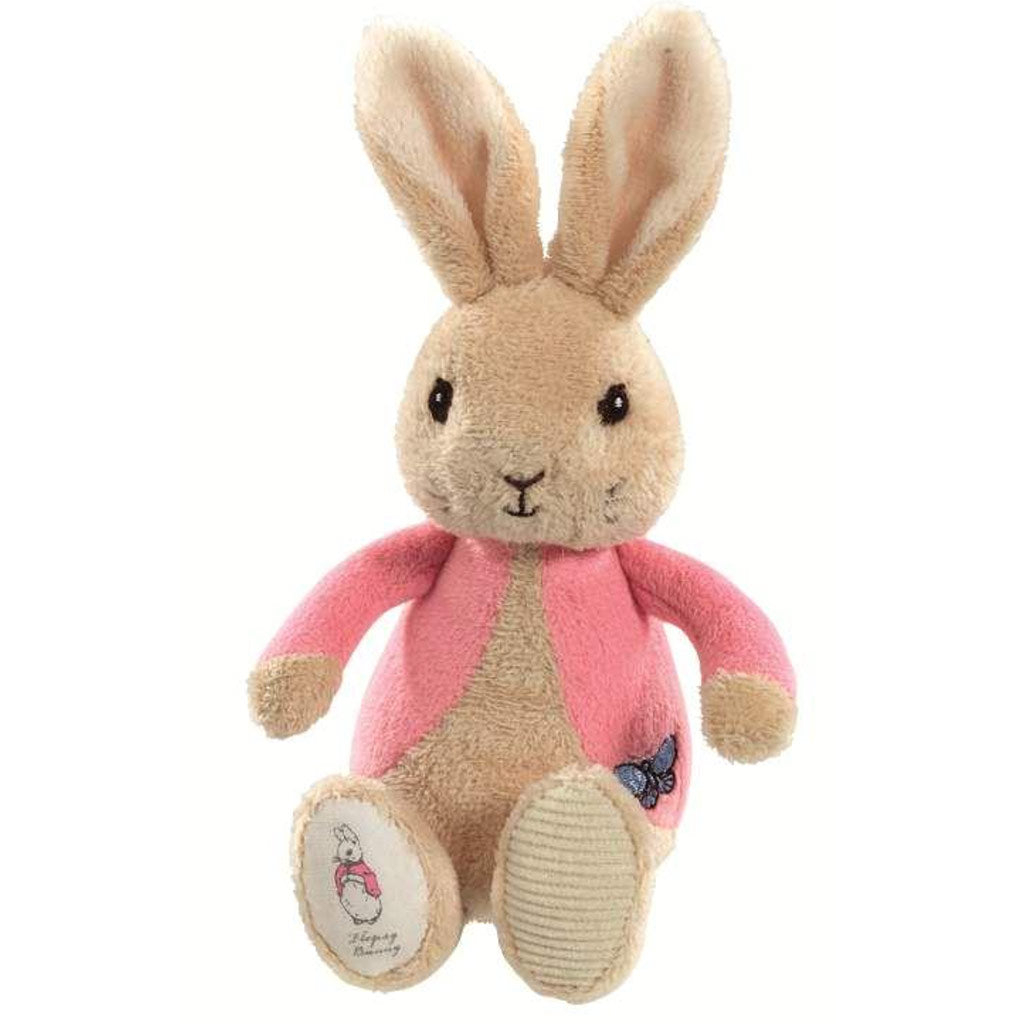 Pink Beatrix Potter Flopsy soft toy rattle