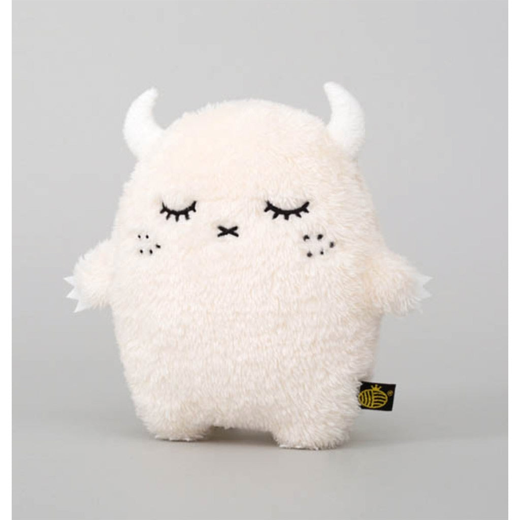 Noodoll riceouch childrens baby soft plush toy embroidered face with freckles, fluttery eyelashes and soft fluffy horns