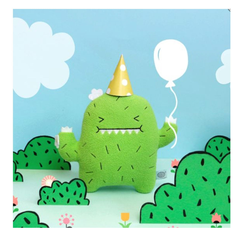 Noodoll riceouch bright green cactus childrens baby soft plush toy birthday gift