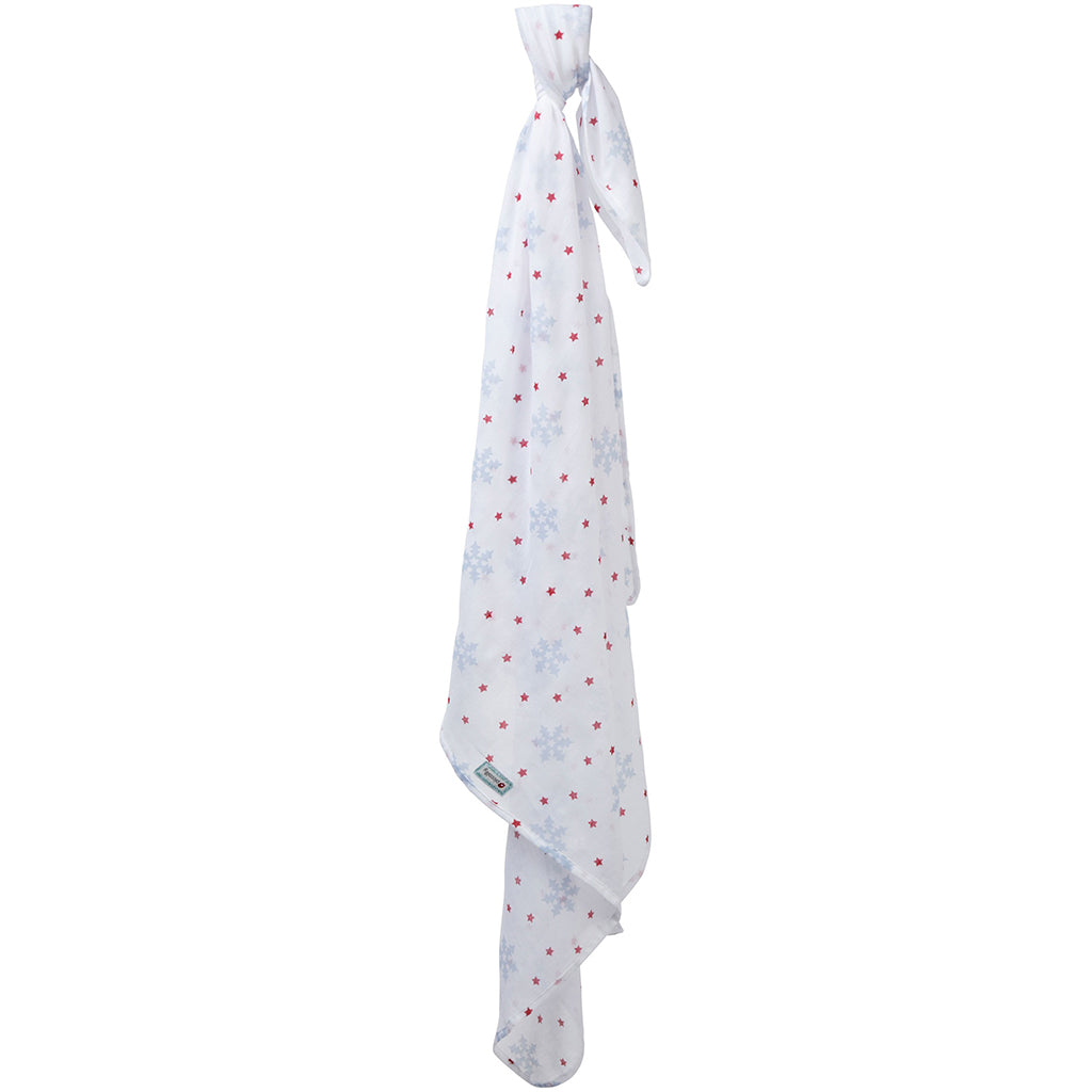 Piccallily Snowflake Organic Muslin Swaddle