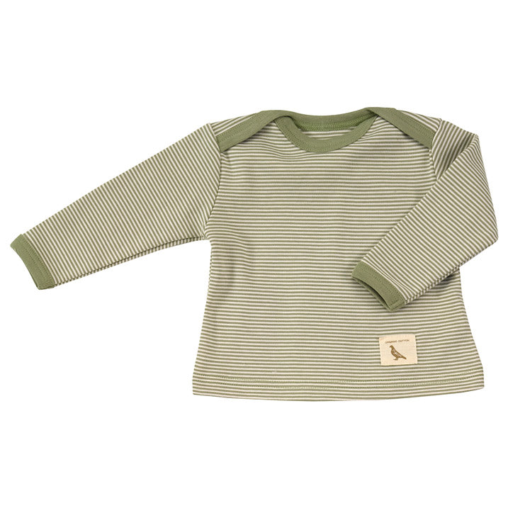 stripe t shirt sage pigeon organics 30